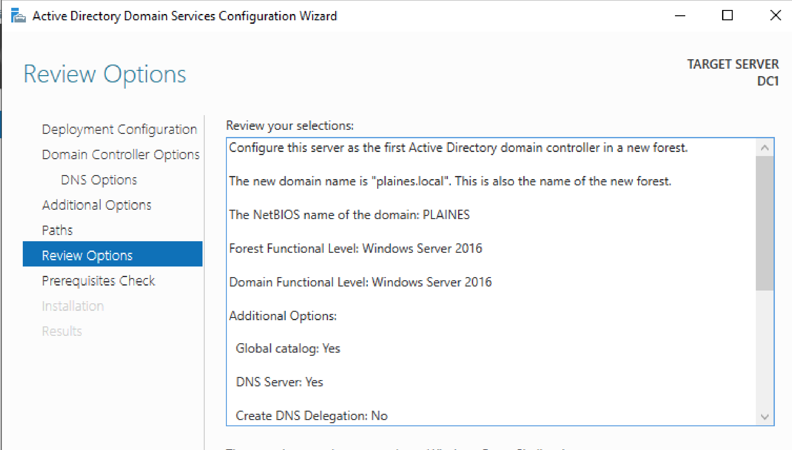 Domain controller promotion configuration